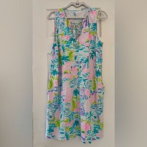 Lilly Pulitzer Signature Label - Johana Swim Cover Up “Private Island” Print